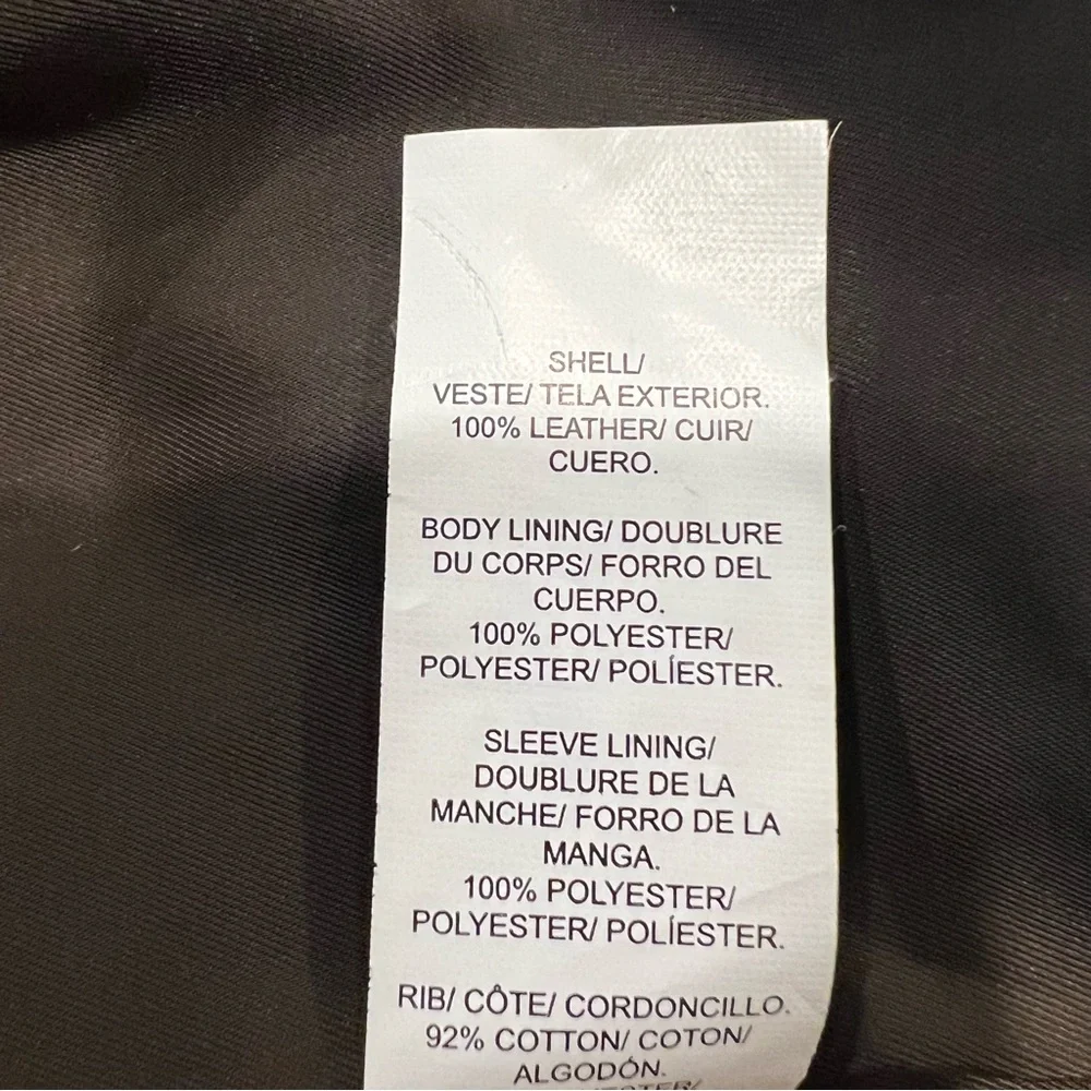 Lucky Brand brown suede leather bomber zip up jacket size large - Picture 7 of 8